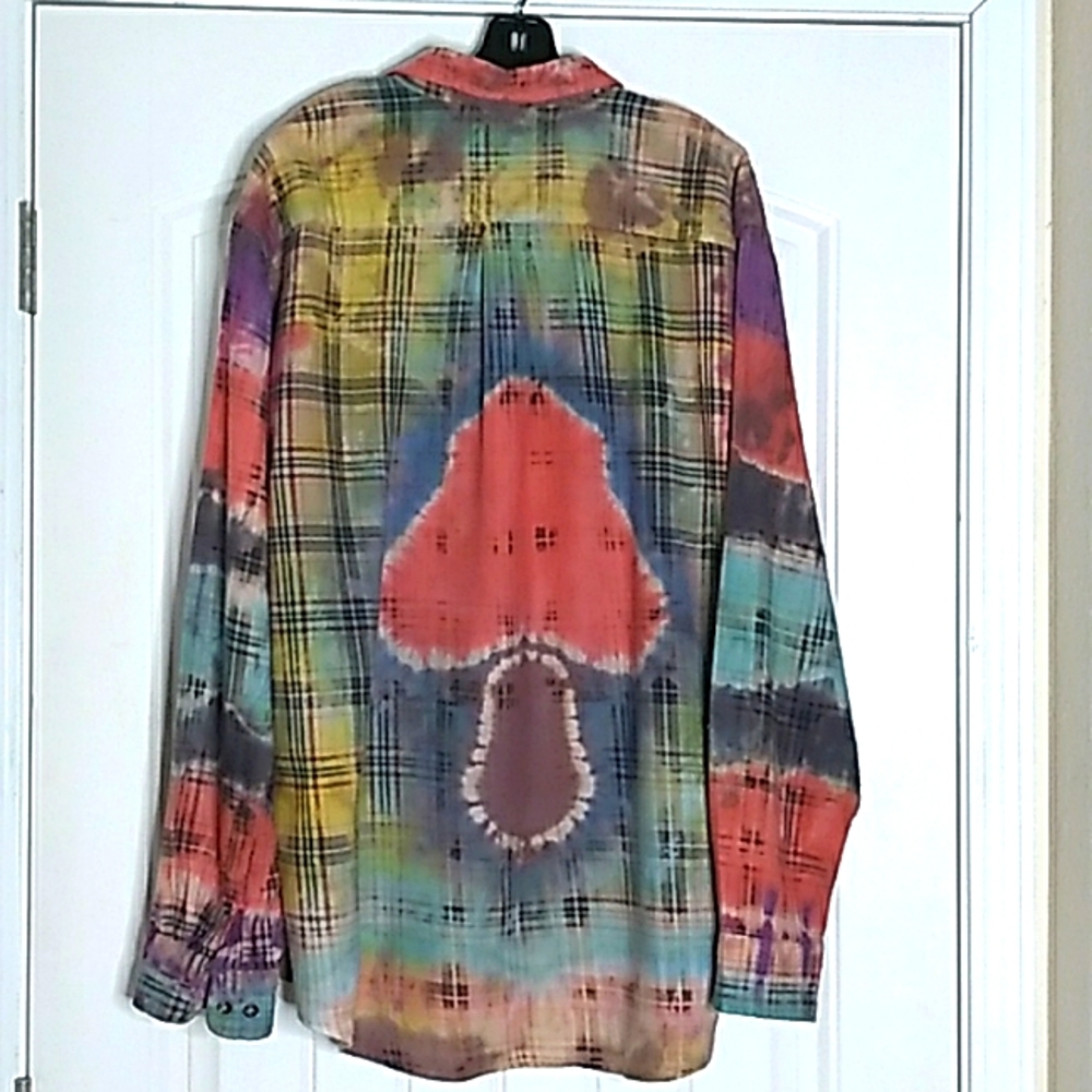 Tie Dye BUTTON DOWN Flannel